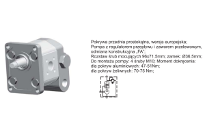 ORING Pompa zębata grupa 2 śruby 96x71,5mm zamek 36,5mm, O