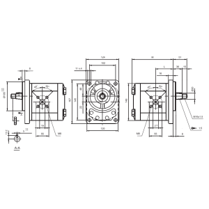 Pompa zębata gr. 3 Z, Objętość geometryczna: 20,0 cm³/o