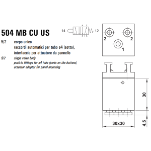 Mikrozawór MB CU US