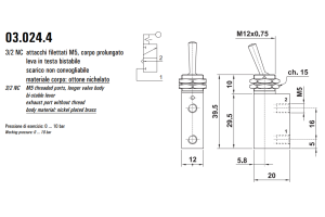 Mikrozawór z uchwytem LL, Funkcje: Z zatrzaskiem.
