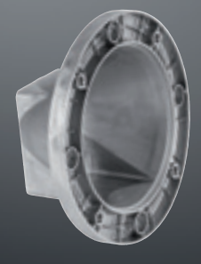 Złącze dzwonowe z prostokątnym kołnierzem, Rozmiar silni