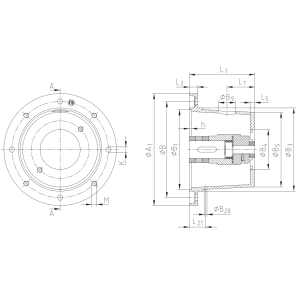 Złącze dzwonowe żeliwne, Rozmiar silnika elektrycznego: 2