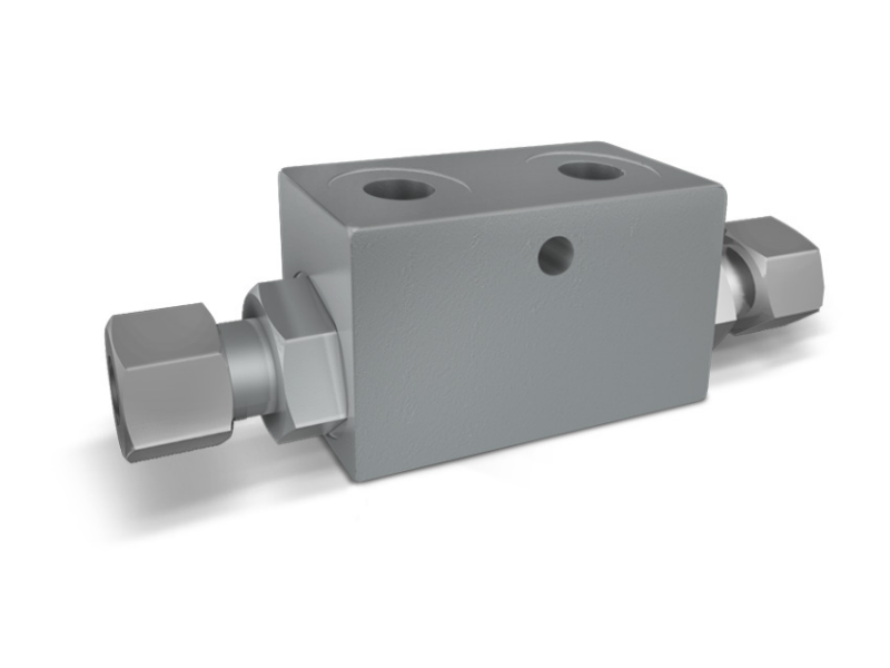 Podwójny zawór sterowany VBPDE 2 CEXC 1/4" BSPP 10L, Rozmi