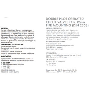 Podwójny zawór sterowany VBPDE 2 CEXC 1/4" BSPP 10L, Rozmi