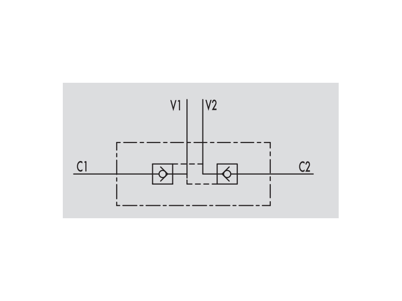 Podwójny zawór sterowany VBPDE 2 CC 3/8" BSPP, Rozmiar gwi
