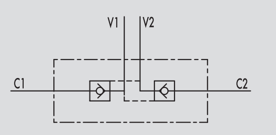 Podwójny zawór sterowany VBPDE 2 CC 3/8" BSPP, Rozmiar gwi