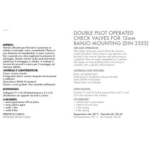 Podwójny zawór sterowany VBPDE 2 CC 3/8" BSPP, Rozmiar gwi