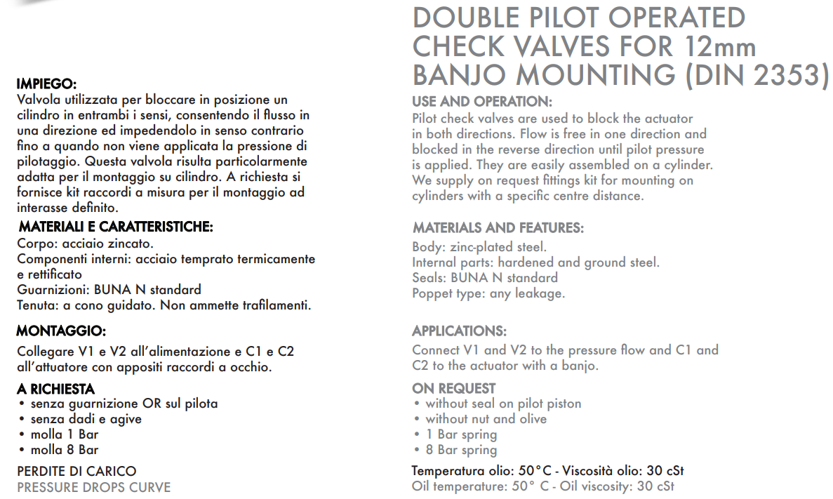 Podwójny zawór sterowany VBPDE 2 CC 3/8" BSPP, Rozmiar gwi