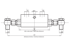 Podwójny zawór sterowany VBPDE 2 CC 3/8" BSPP, Rozmiar gwi