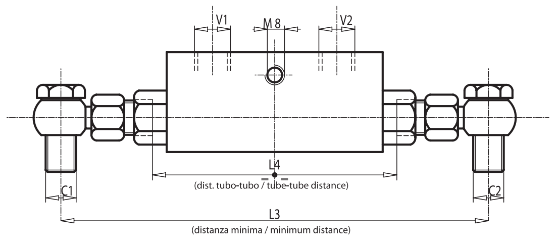 Podwójny zawór sterowany VBPDE 2 CC 3/8" BSPP, Rozmiar gwi