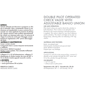 Podwójny zawór sterowany VBPDE SC 3/8" BSPP, Rozmiar gwint