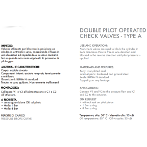 Podwójny zawór sterowany VBPDE A 1/4" BSPP, Rozmiar gwintu