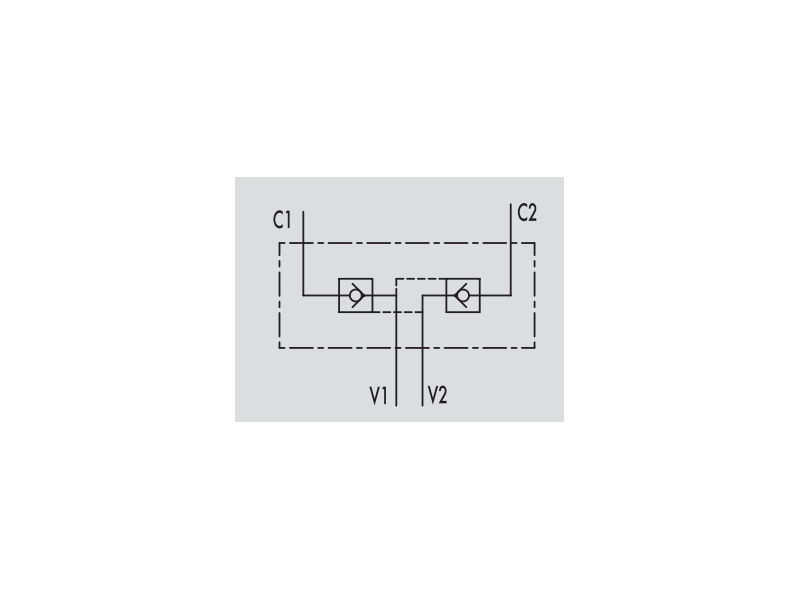 Podwójny zawór sterowany VBPDE FL 3/8" BSPP, Rozmiar gwint