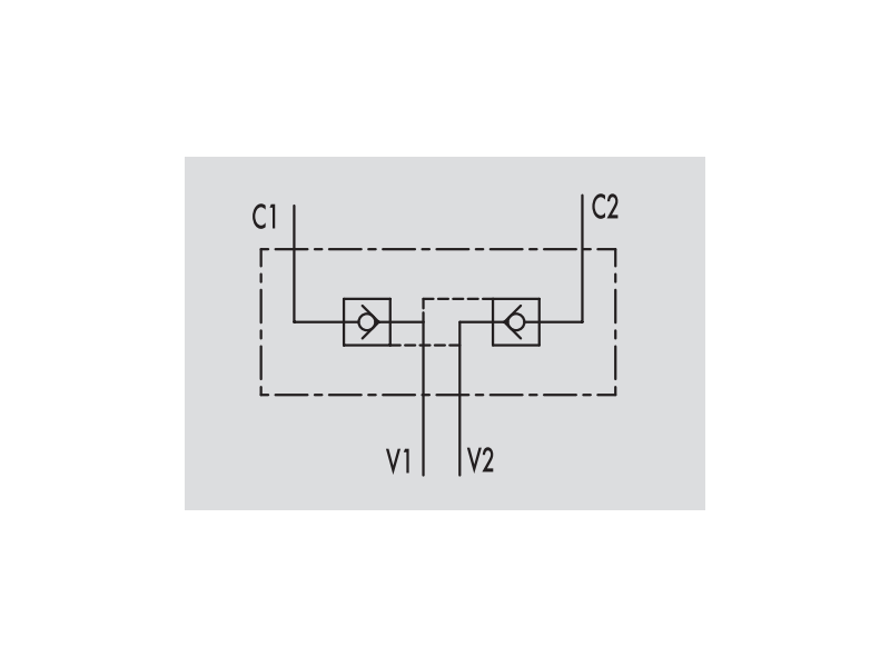 Podwójny zawór sterowany VBPDE FLV 1/4" BSPP, Rozmiar gwin