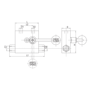 Podwójny zawór sterowany VBPDE c/RUB 1/4" BSPP, Rozmiar gw