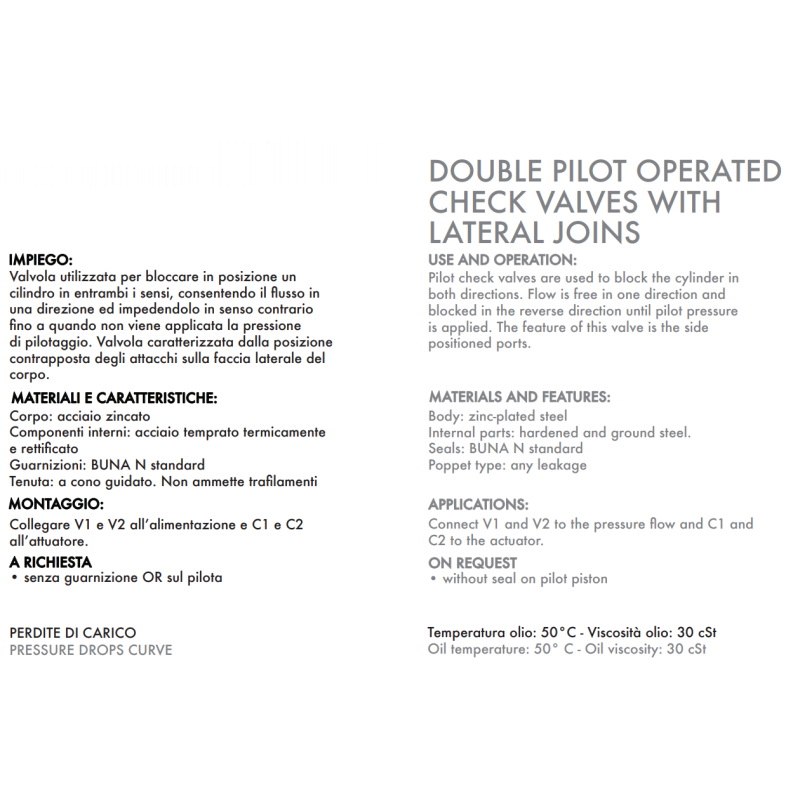 Podwójny zawór sterowany VBPDE AL, Rozmiar gwintu: 1/4" BS