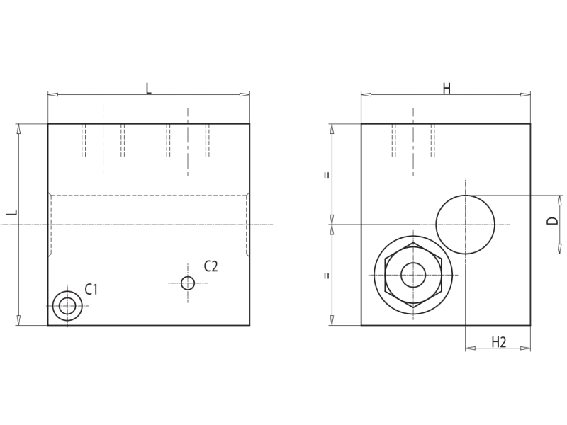 Podwójny zawór sterowany VBAS, Rozmiar gwintu: 3/8" BSPP 7