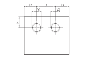 Podwójny zawór sterowany VBAS, Rozmiar gwintu: 3/8" BSPP 7