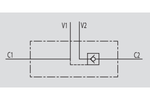Pojedynczy zawór sterowany VBPSE, Rozmiar gwintu: 1/4" BSPP