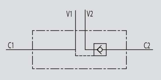 Pojedynczy zawór sterowany VBPSE, Rozmiar gwintu: 1/4" BSPP