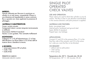 Pojedynczy zawór sterowany VBPSE, Rozmiar gwintu: 1/4" BSPP