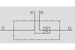 Pojedynczy zawór sterowany VBPSE 1/4" BSPP 2 CEXC, Rozmiar 