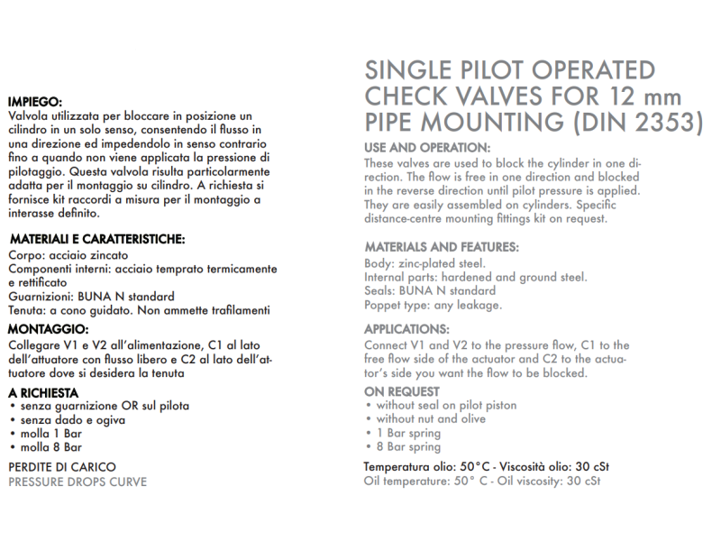 Pojedynczy zawór sterowany VBPSE 1/4" BSPP 2 CEXC, Rozmiar 