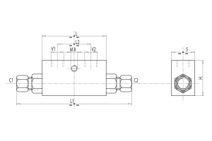 Pojedynczy zawór sterowany VBPSE 1/4" BSPP 2 CEXC, Rozmiar 