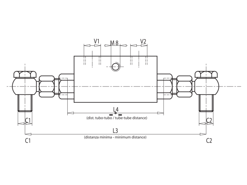 Pojedynczy zawór sterowany VBPSE 1/4" BSPP 2 CEXC, Rozmiar 