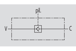 Pojedynczy zawór sterowany VBPSL 1/4" BSPP, Rozmiar gwintu: