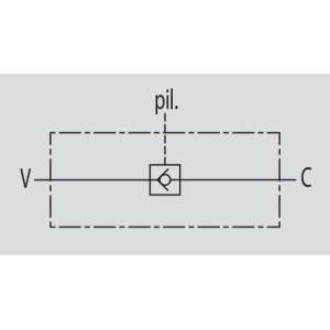 Pojedynczy zawór sterowany VBPSL 1/4" BSPP, Rozmiar gwintu: