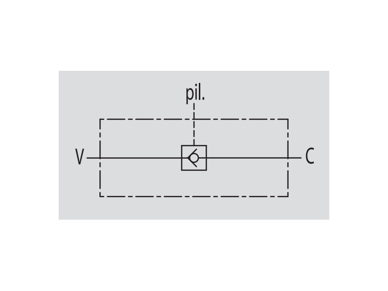 Pojedynczy zawór sterowany VBPSL 1/4" BSPP, Rozmiar gwintu: