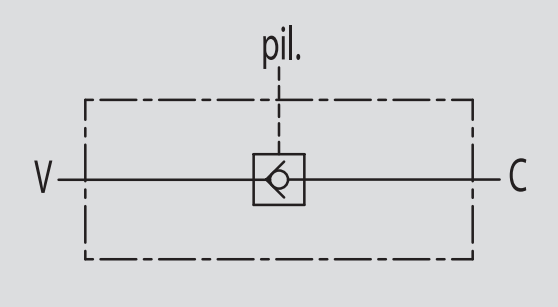 Pojedynczy zawór sterowany VBPSL 1/4" BSPP, Rozmiar gwintu: