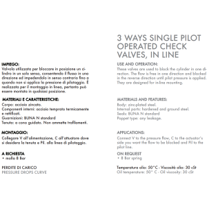 Pojedynczy zawór sterowany VBPSL 1/4" BSPP, Rozmiar gwintu: