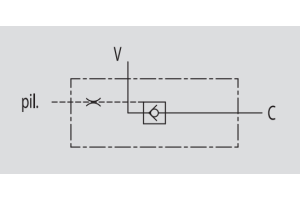 Pojedynczy zawór sterowany VBL/3 1/4" BSPP, Rozmiar gwintu: