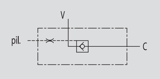 Pojedynczy zawór sterowany VBL/3 1/4" BSPP, Rozmiar gwintu: