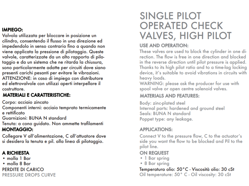 Pojedynczy zawór sterowany VBL/3 1/4" BSPP, Rozmiar gwintu: