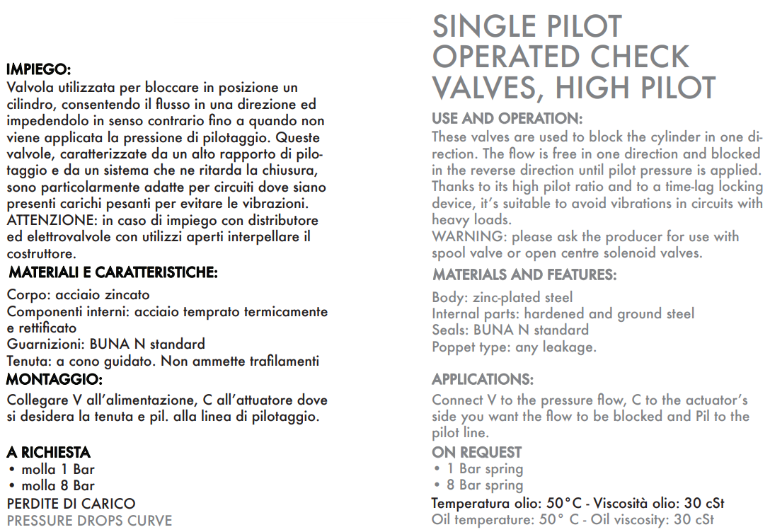 Pojedynczy zawór sterowany VBL/3 1/4" BSPP, Rozmiar gwintu:
