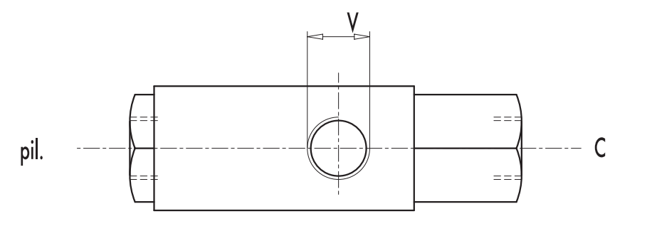 Pojedynczy zawór sterowany VBL/3 1/4" BSPP, Rozmiar gwintu: