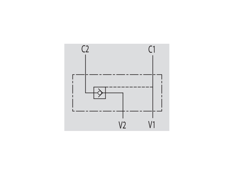 Pojedynczy zawór sterowany VBPSE 1/4" BSPP A, Rozmiar gwint
