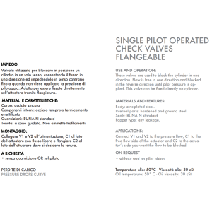 Pojedynczy zawór sterowany VBPSE 1/4" BSPP FL, Rozmiar gwin