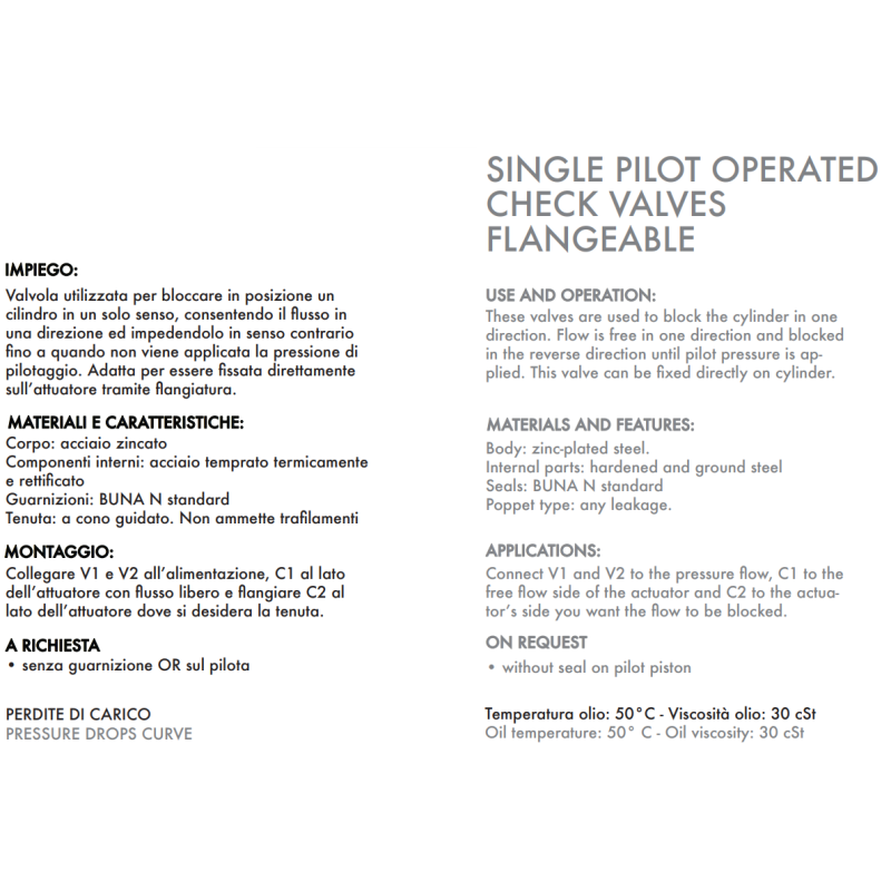 Pojedynczy zawór sterowany VBPSE 1/4" BSPP FL, Rozmiar gwin