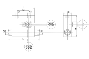 Pojedynczy zawór sterowany VBPSE 1/4" BSPP L c/RUB, Rozmiar