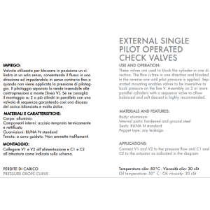 Pojedynczy zawór sterowany VBPSE PS, Rozmiar gwintu: 3/8" B