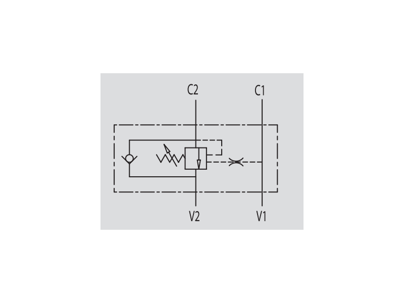 Zawór przeciążeniowo-blokujący VBCD 3/8" BSPP SE, Rozmia