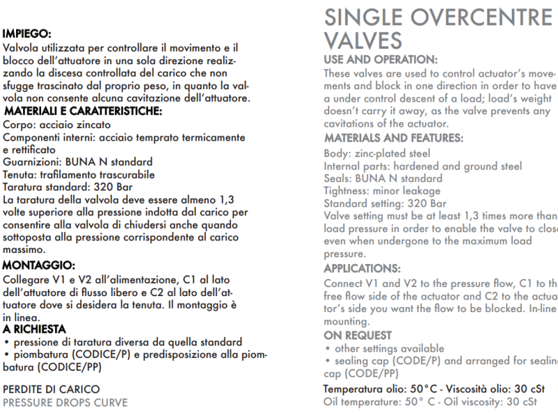 Zawór przeciążeniowo-blokujący VBCD 3/8" BSPP SE, Rozmia