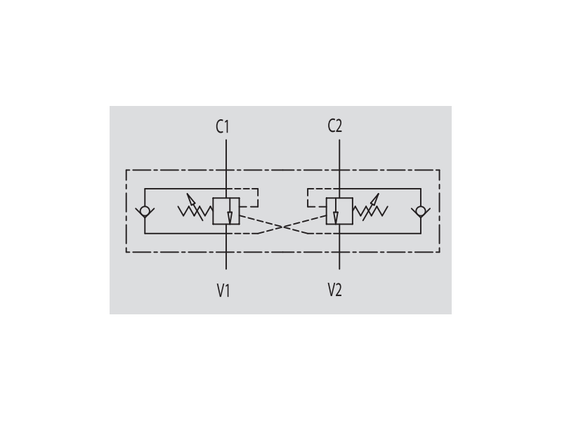 Zawór przeciążeniowo-blokujący VBCD DE, Rozmiar gwintu: 