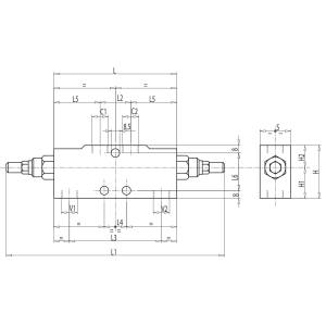 Zawór przeciążeniowo-blokujący VBCD 3/4" BSPP DE A, Rozm
