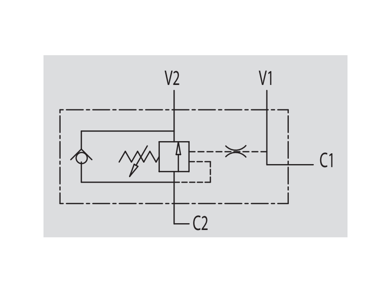 Zawór przeciążeniowo-blokujący VBCD 3/8" BSPP SE FL, Roz