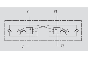 Zawór przeciążeniowo-blokujący VBCD 3/8" BSPP DE FL, Roz
